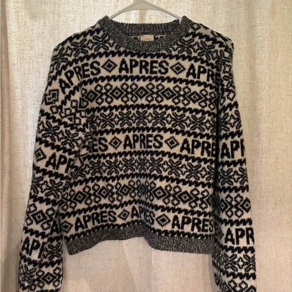a new day Black and White Patterned Sweater - Picture 1 of 2